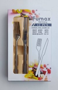 سرویس چاقو و چنگال فومکس fumax ست ۱۲ عددی طرح موج