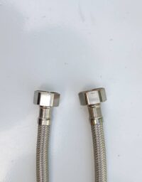 شیلنگ دو سر مهره طول 40 سانتی متر سایز مهره 1/2 اینچ